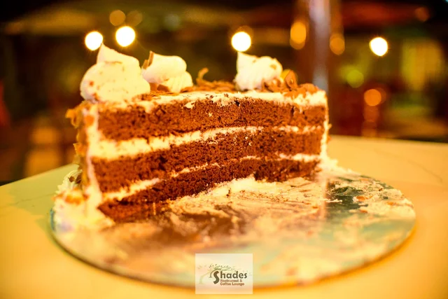A whole cream cake from the Shades pastry counter